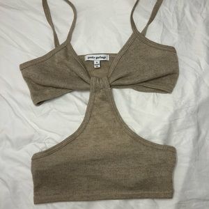 Backless Cut Out Top